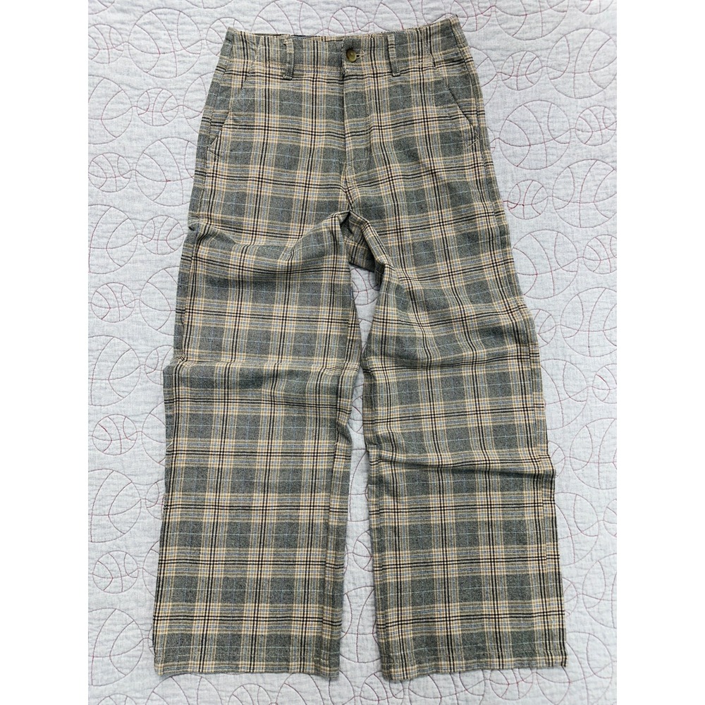 American Eagle Pants Multicolor Plaid Baggy Wide Leg / Women's 2 Short